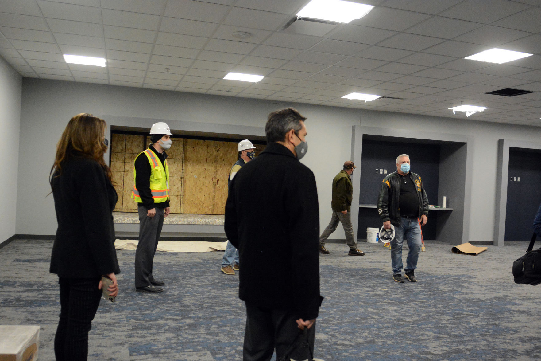 Tour of Jack Young Middle School construction, Dec. 7